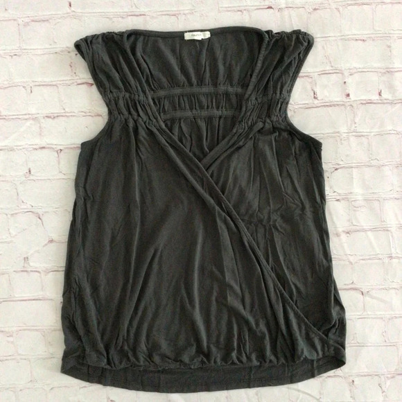 Maurices Gray Sleeveless Faux Wrap Top - Size Small - Picture 1 of 5